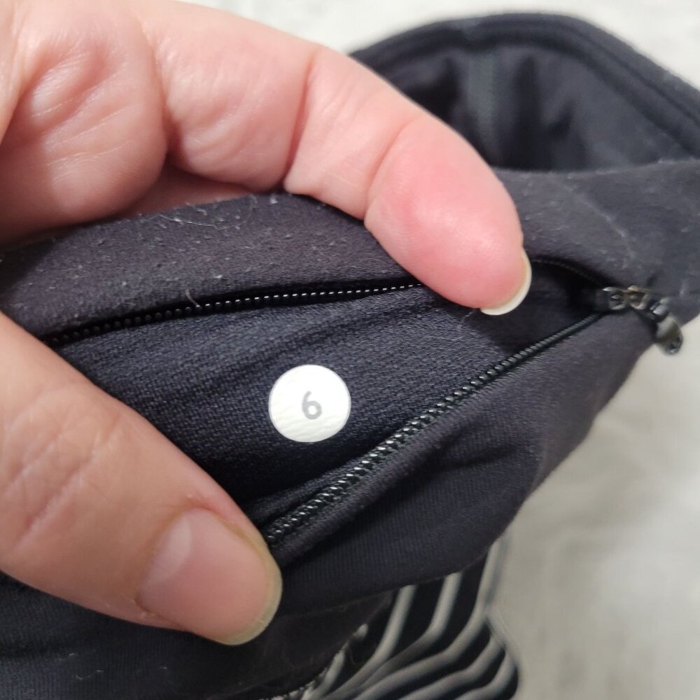 Lululemon Speed Tight Ii Parallel Stripe Black Wh… - image 5